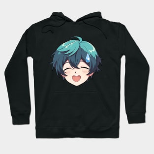 Nervous Anime Face Emoji - Anime Shirt Hoodie